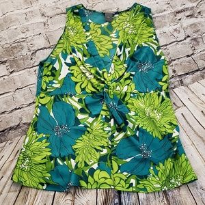 Ann Taylor Sleeveless Tie Knot Blouse